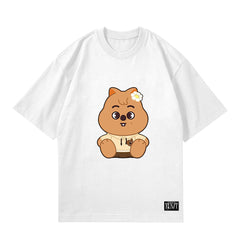 SKZ Doll Print Casual Short-sleeved T-shirt