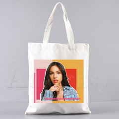 Olivia Printed Canvas Shoulder Bag