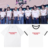 Unisex Kpop Letter Printed Short-sleeved T-shirt