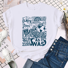 Women's House Graphic Summer Short Sleeve T-shirt