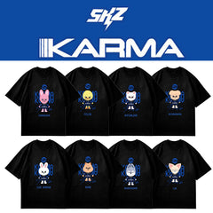 KPOP KARMA Doll Print Short-sleeved Shirt
