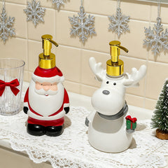 Santa Claus Hand Sanitizer Pressing Bottle Decoration