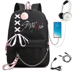 SKZ Large Capacity Backpack Schoolbag