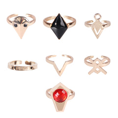 Game Adjustable Ring 7 Piece Set