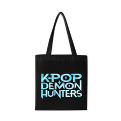 KPDH Logo Print Canvas Zipper Tote Bag