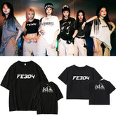 Fe3O4 Logo Printed Cotton Short-sleeved T-shirt