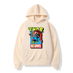Unisex Casual Thor Graphic Printed Loose Hoodie