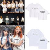 Versatile KPOP Cotton Crew Neck Short Sleeve T-Shirt