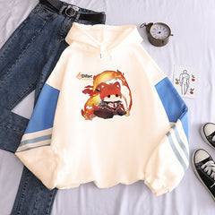 Unisex Cute Game Pattern Print Loose Hoodie