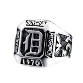 Retro Letter Vampire Men's Ring
