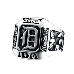 Retro Letter Vampire Men's Ring