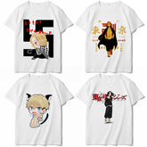 Trendy Tokyo Anime Print Loose Short-sleeved T-shirt
