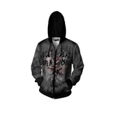 Halloween Skeleton Digital Printed Zipper Jacket