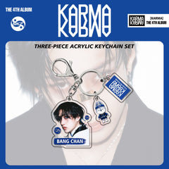 SKZ Album KARMA Acrylic Pendant Keychain
