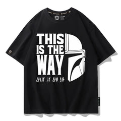 Men's Mandalorian Print Cartoon T-Shirt