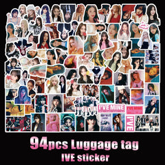 93pcs IVE Cartoon Stickers