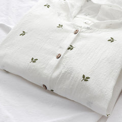 Cartoon Leaf Print Sunscreen Thin Coat