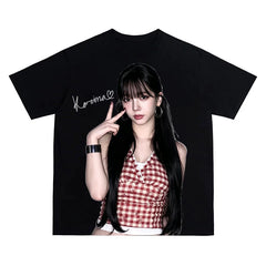 Retro Karina Poster Short-sleeved T-shirt