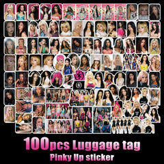 100PCS Pinky UP Album Stickers