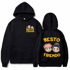 Unisex Besto Friendo Graphic Casual Loose Hoodie
