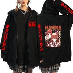 Casual Anime Print Zipper Sports Jacket