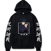 Unisex Anime Pattern Print Casual Hoodie