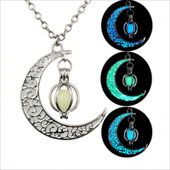Luminous Moon Pendant Necklace