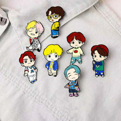 Creative KPOP Badge Brooch