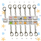 Luminous SEVENTEEN Keycap Pendant Keychain