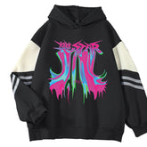 Unisex Color Block Pullover Kpop Hoodie