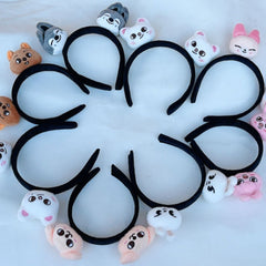 Kpop Members Cartoon Characters Plush Headband