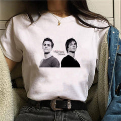 Women's TVD Letter Print Summer T-shirt