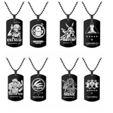 Game Character Stainless Steel Tag Necklace