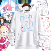 Casual Anime Graphic Print Pullover Hoodie