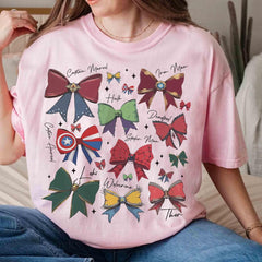 Super Heroes Inspired Coquette Bow Tee