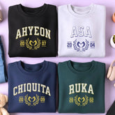 BM Logo Printed Crewneck Sweatshirt Hoodie