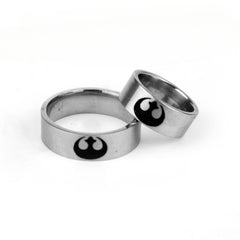 Trendy Comic Logo Laser Ring