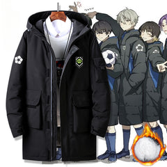 Men's and Women's Anime Cos Down Hooded Jacket