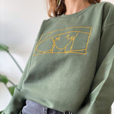 SUGA Daechwita Embroidered Crewneck Sweatshirt