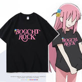 Bocchi Anime Cosplay Short-sleeved T-shirt