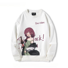 Women's Anime Crew Neck Sweatshirt