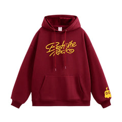 Nijika Ijichi LOGO Printed Pullover Hoodie
