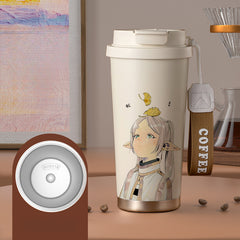 Anime Printed Coffee Thermos Cup