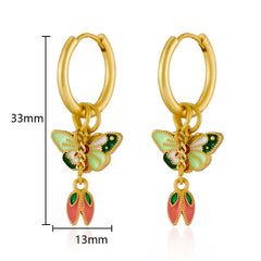 Retro Butterfly Earrings