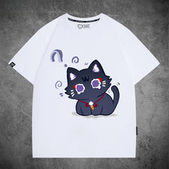 Unisex Game Cat Cotton Short-sleeved T-shirt