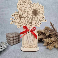 Sketched Flowers Sign Bouquet Mothers’ Day Gift