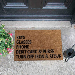 Funny Reminder Doormat