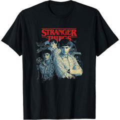 Will Byers Collage Retro Big Chest Portrait T-Shirt