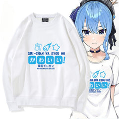 Game Cartoon Printed Crew Neck Sweatshirt