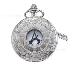 Vintage Game Pocket Watch Necklace
